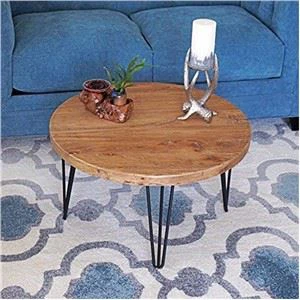 Rustieke ronde salontafel