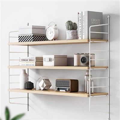 Wandgemonteerde hangende boekenkast